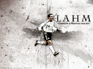 Lahm Germany is Waiting For You digital wallpaper, Philipp Lahm, FC Bayern , Bundesliga, soccer