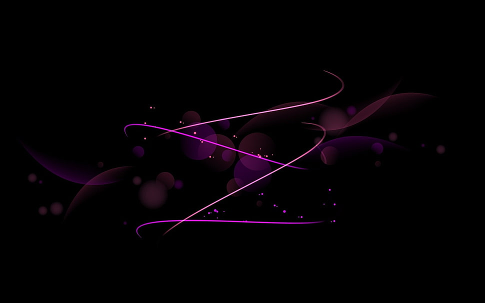 yellow and purple string light HD wallpaper
