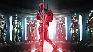 Marvel Deadpool digital wallpaper