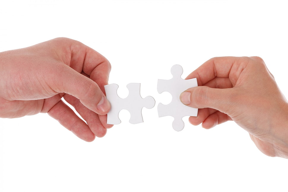 white puzzle HD wallpaper