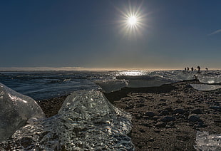 landscape photograph of beach shore, iceland HD wallpaper
