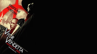 men's red polo shirt, V for Vendetta HD wallpaper