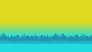 field of mountains illustration, pixel art, mountains