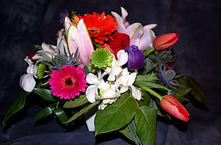 assorted color of flowers bouquet