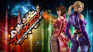 Tekken Tag Tournament 2 digital wallpaper, Tekken, Nina Williams (Tekken), Anna Williams, blonde HD wallpaper
