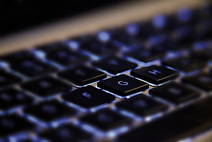 black laptop keyboard HD wallpaper