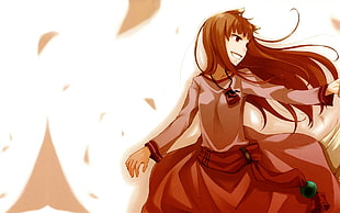 woman with brown haired anime character