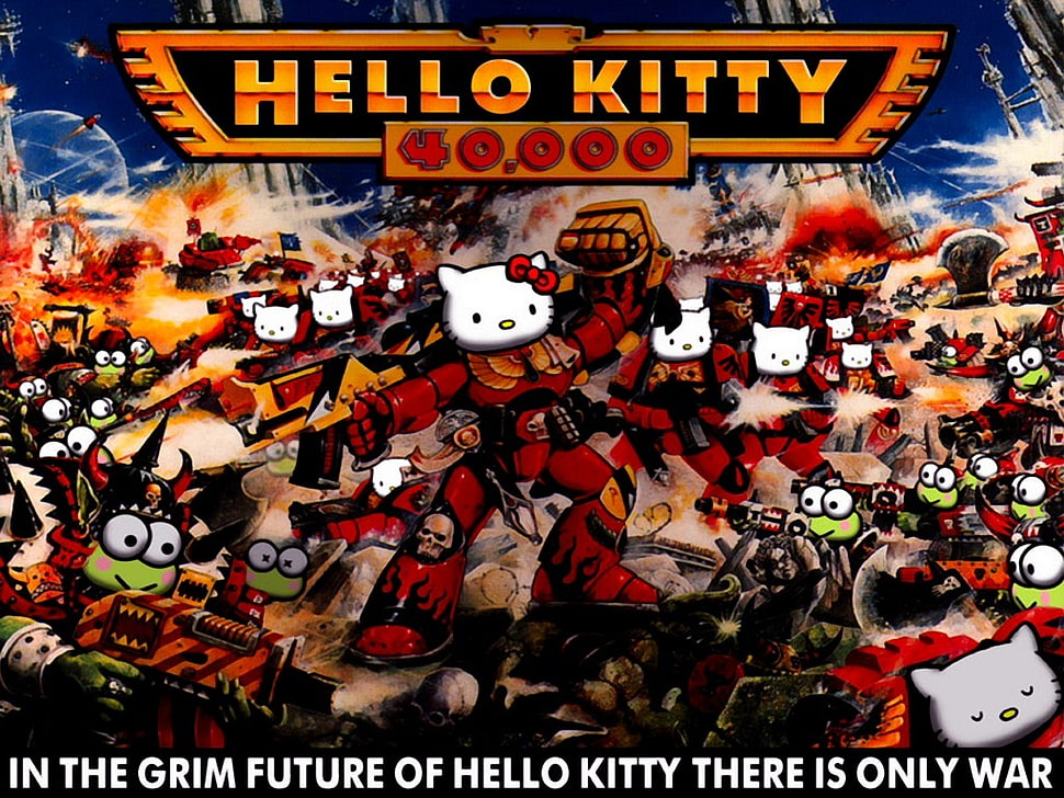 Lego Star Wars toy box, Hello Kitty HD wallpaper