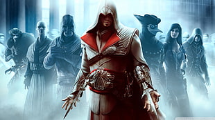 Assassin's Creed game poster, Assassin's Creed: Brotherhood, video games, Assassin's Creed