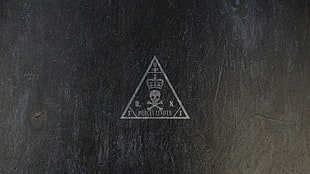 triangular white logo, Hitman
