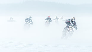 men riding on mototcyles HD wallpaper