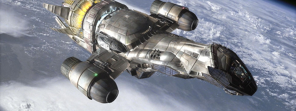 space ship illustration, Serenity, Firefly, science fiction HD wallpaper