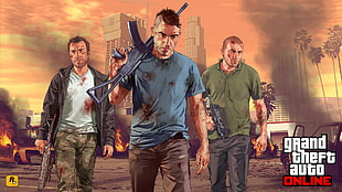 Grand Theft Auto Online wallpaper, Grand Theft Auto V, Rockstar Games, Grand Theft Auto V Online HD wallpaper