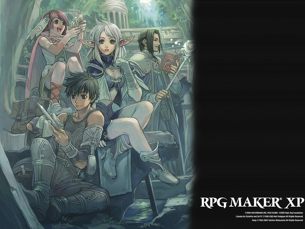 RPG Maker XP advertisement poster, RPG, RPG Maker HD wallpaper