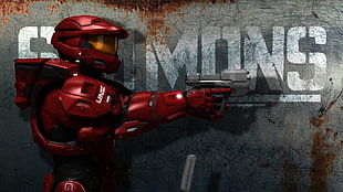 Halo Spartans digital art, Red vs. Blue, artwork, Halo, video games