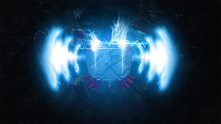 lighting logo, Riot Games, League of Legends, Lee Sin HD wallpaper