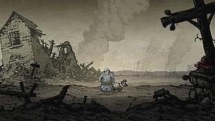 cartoon character illustration, Valiant Hearts The Great War