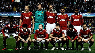 Aon soccer players wallpaper, soccer, Manchester United 
