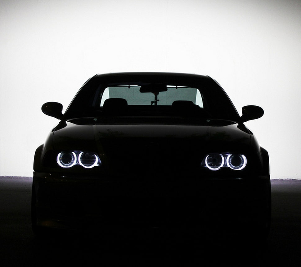 Black car, BMW M3 E46, Angel Eyes, car, E-46 HD wallpaper | Wallpaper Flare