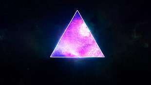 triangular pink artwork