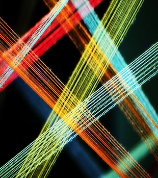 multicolored string art decor, Android (operating system), pattern HD wallpaper