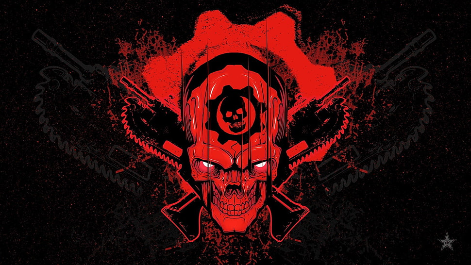 Gears of War logo, video games, Gears of War 4 HD wallpaper
