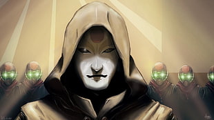 person with white mask digital walpaper, The Legend of Korra, Amon