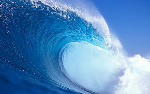 sea waves, nature, sea, waves, blue HD wallpaper