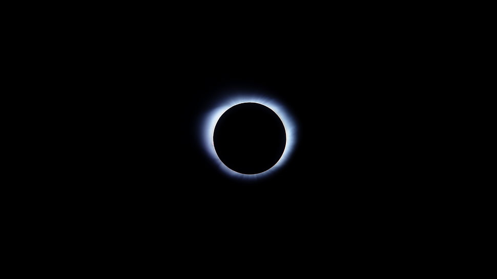 Solar Eclipse, Eclipse, Moon, Night HD wallpaper