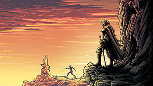 comic strip, Star Wars, movies, Star Wars: The Last Jedi, digital art HD wallpaper