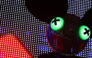 black and green LED rat decor, deadmau5, Eletronic, music, electronic music