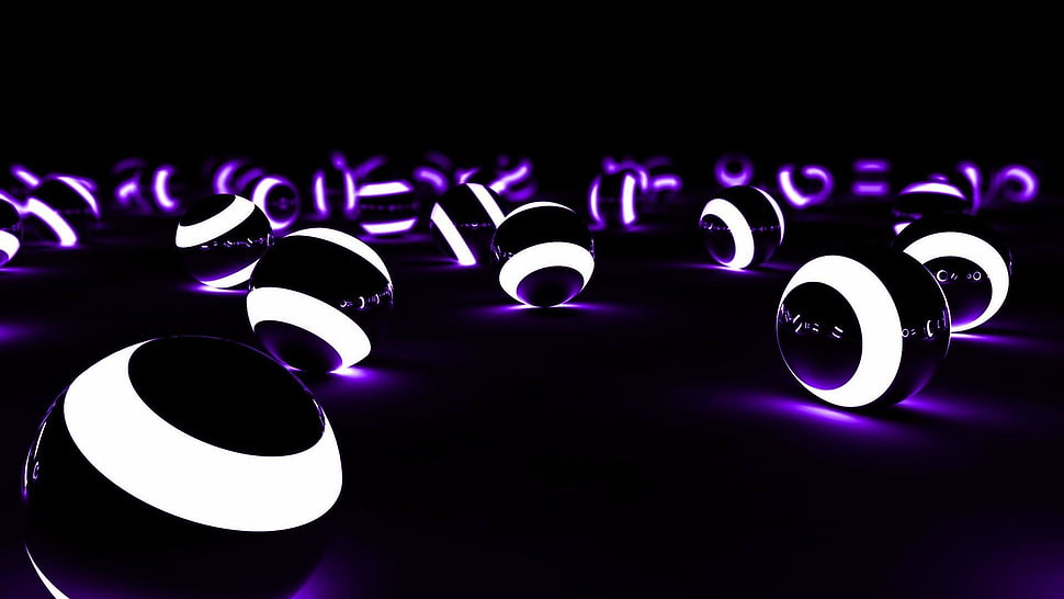 white and black lights HD wallpaper