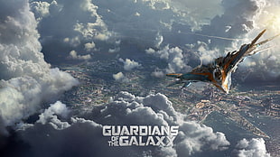 Guardians of the Galaxy digital wallpaper, Guardians of the Galaxy, Star Lord, Gamora , Rocket Raccoon