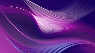 purple, blue, and pink wave illustration, abstract
