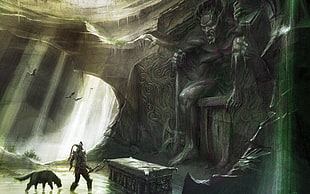 digital wallpaper, The Elder Scrolls V: Skyrim, video games