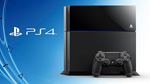 Sony PS4 console with controller poster HD wallpaper