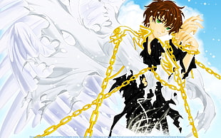 male anime character graphic wallpaper