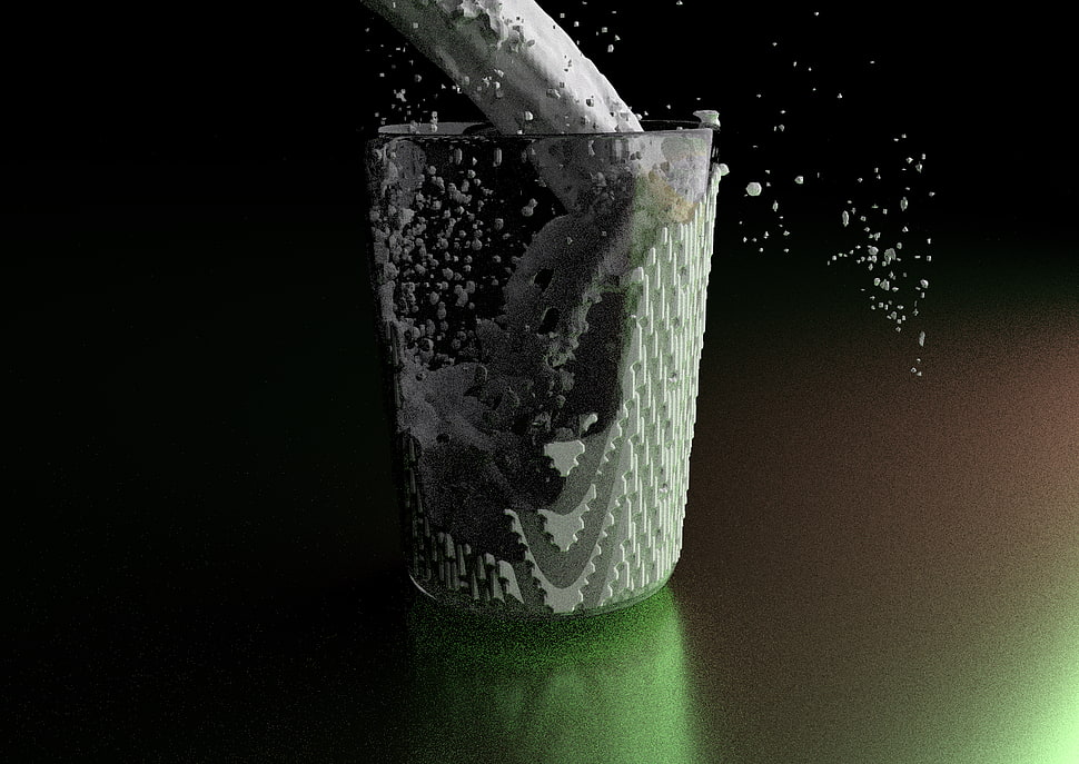 clear drinking glass, cup, Blender HD wallpaper
