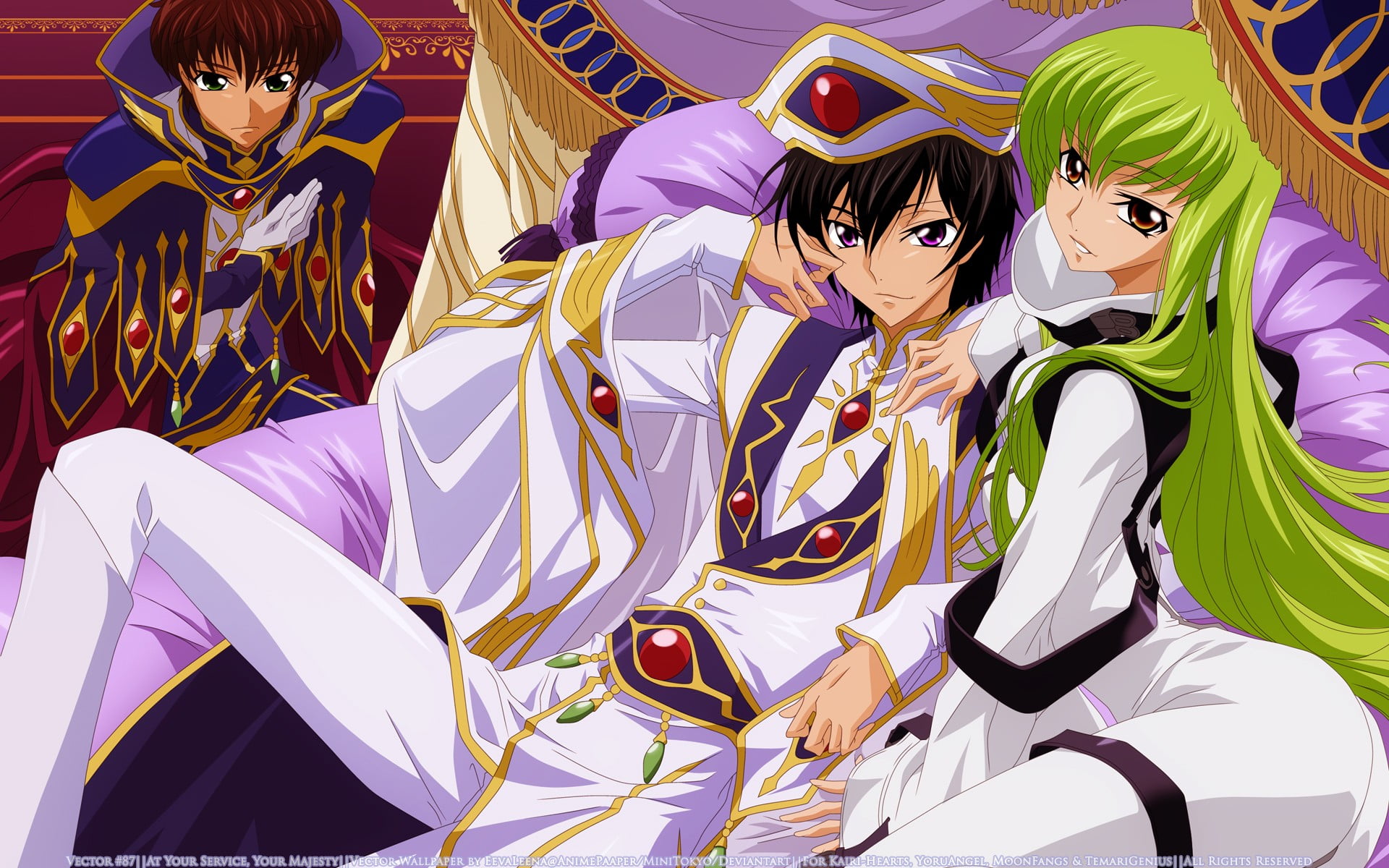 Code Geass Kururugi Suzaku Lamperouge Lelouch wallpaper