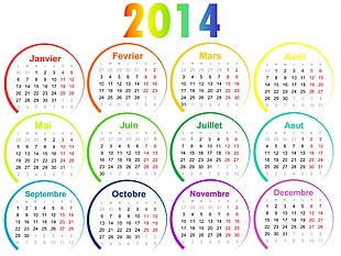 2014 calendar illustration