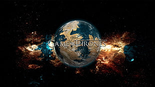 Game of Thrones 3D wallpaper, Game of Thrones, Westeros, stars, space art