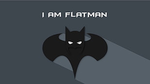 Batman logo with text overlay, Batman