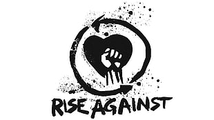 Rise Againts logo, Rise Against, punk rock, music HD wallpaper