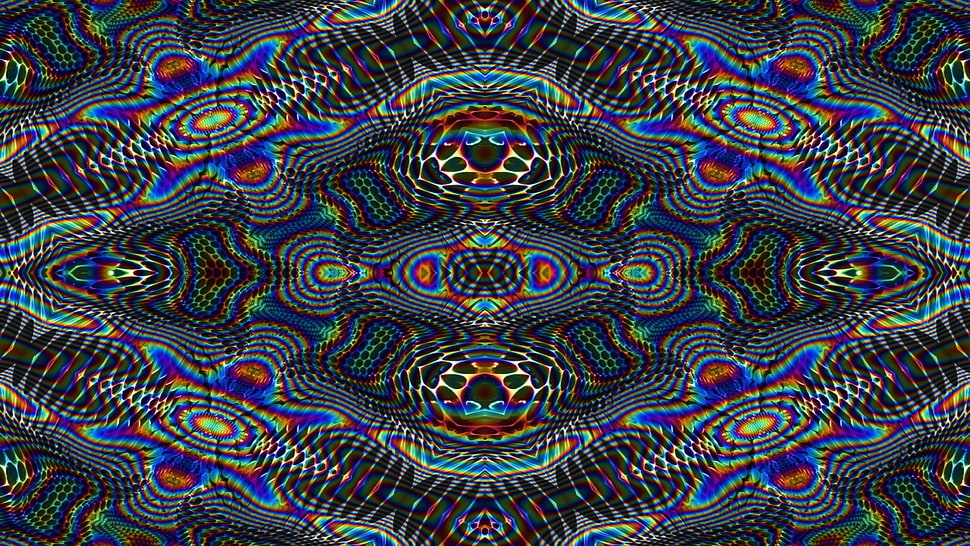 optical illusion, psychedelic HD wallpaper