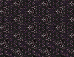 brown and white floral pattern HD wallpaper