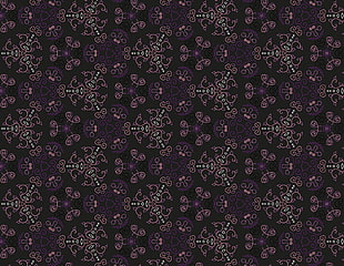 brown and white floral pattern