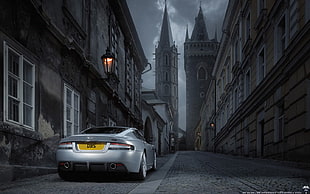 silver car, car