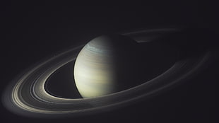 planet Saturn illustration, space, Saturn, asteroid, universe