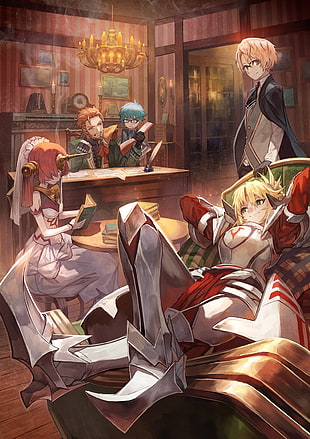 anime characters inside room digital wallpaper, Fate Series, Fate/Apocrypha , Berserker of Black,  Mordred (Fate/Apocrypha)