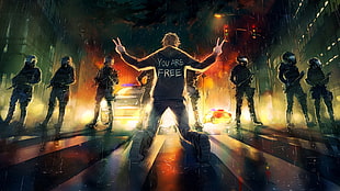 freedom, Yuumei, Fisheye Placebo, artwork HD wallpaper